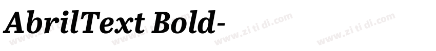 AbrilText Bold字体转换 AbrilText Bold字体转换